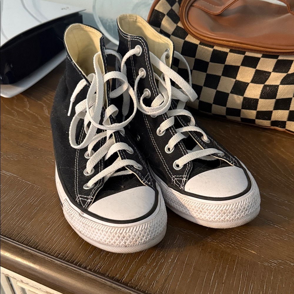 Black High-Top Sneakers